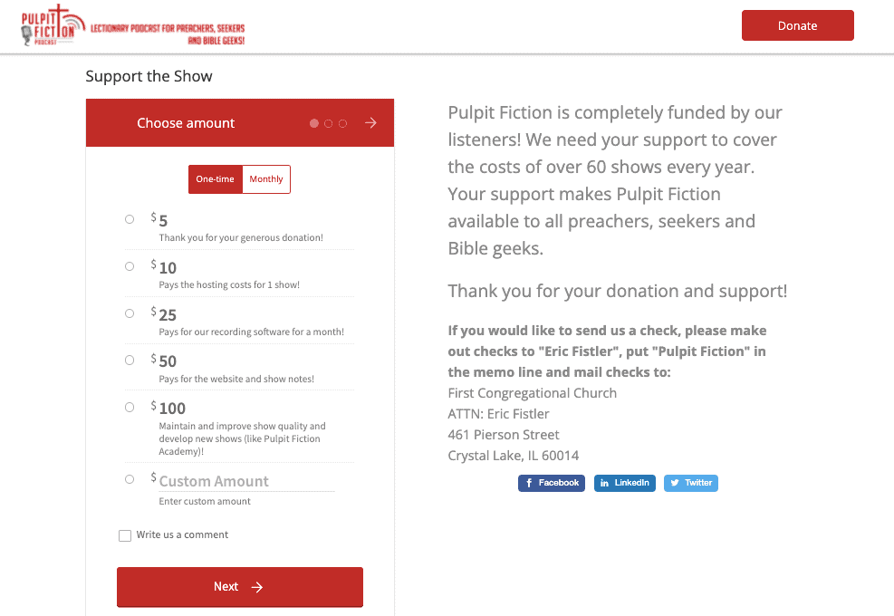 Make your first $100 podcasting with donations