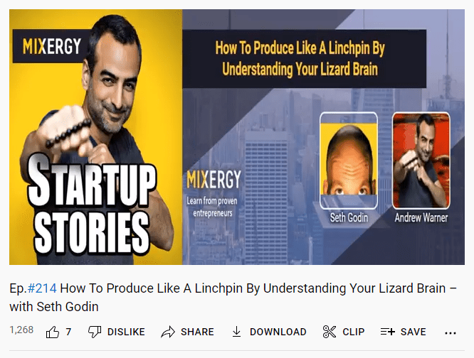 Mixergy video podcast - how to grow pocast listeners