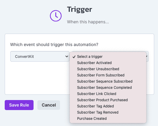podcast newsletter trigger