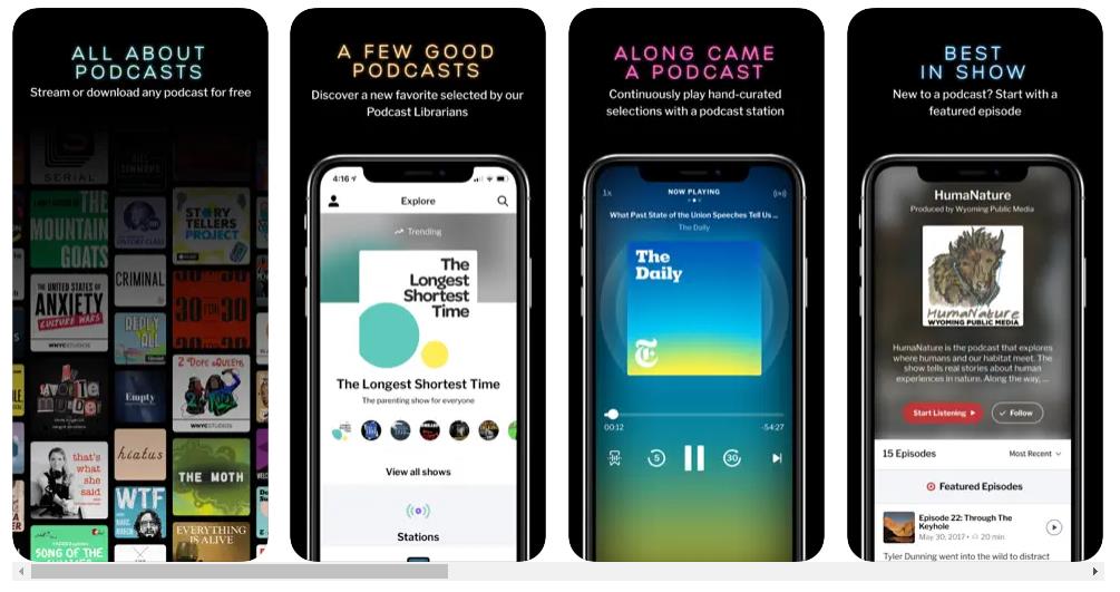 best podcasting apps radio public