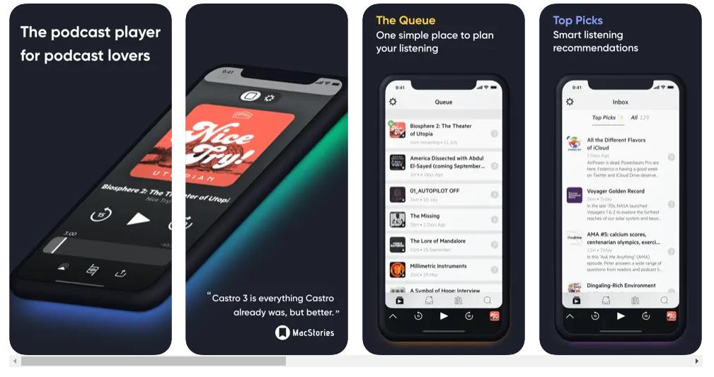 best podcasting apps castro