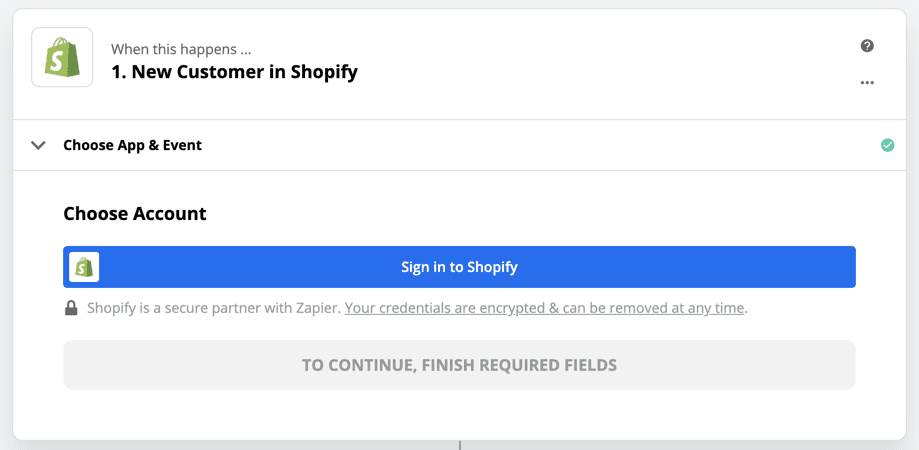 Shopify connected to Castos via Zapier