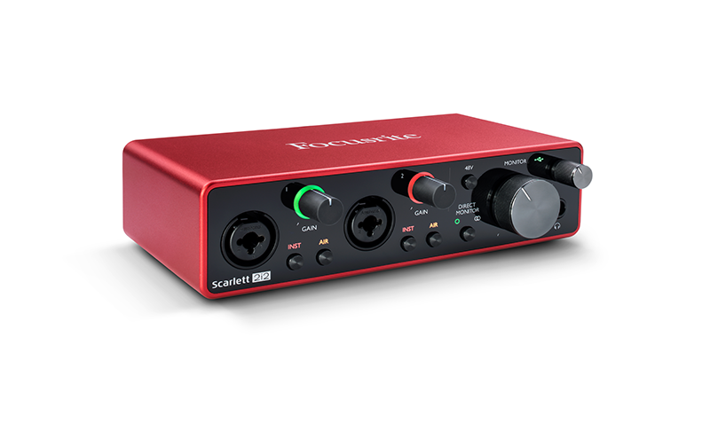 focusrite scarlett 2i2 review device