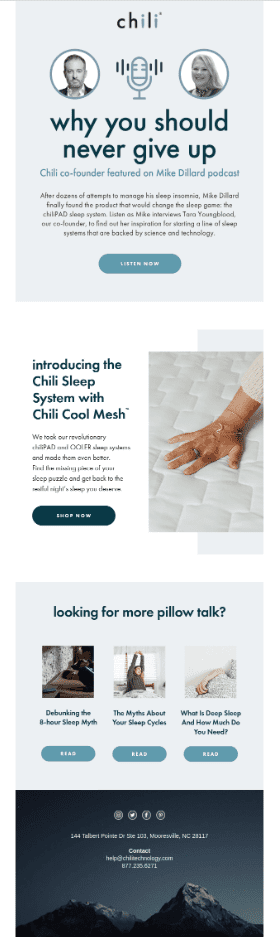 Email marketing example