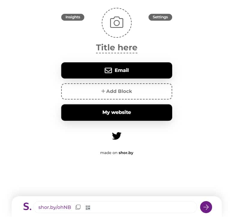 Shorby - Linktree alternative