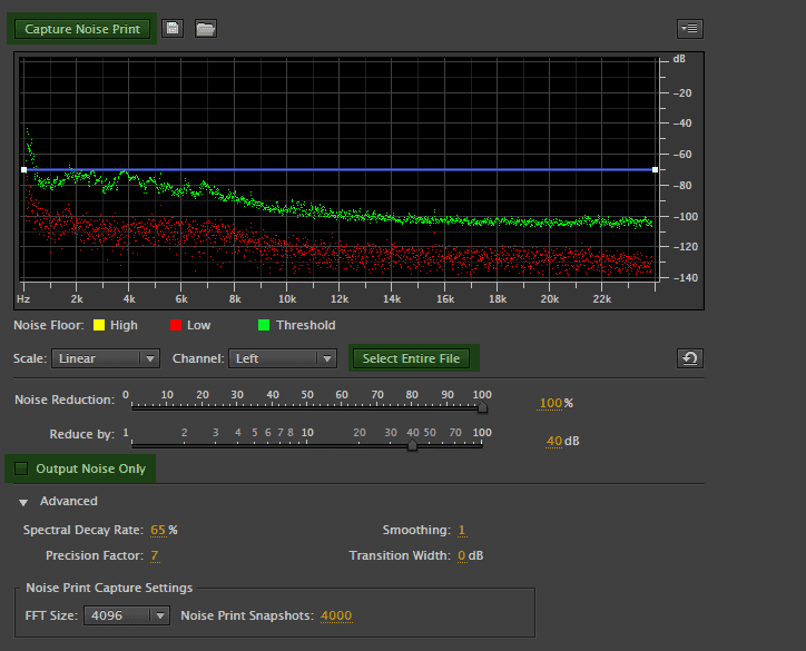 Noise Reduction in Adobe Audition