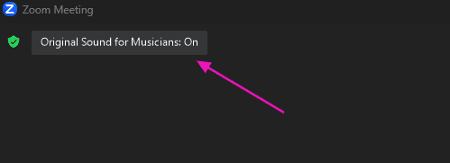 Original sound button