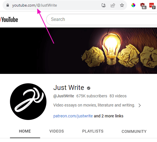 Channel URL