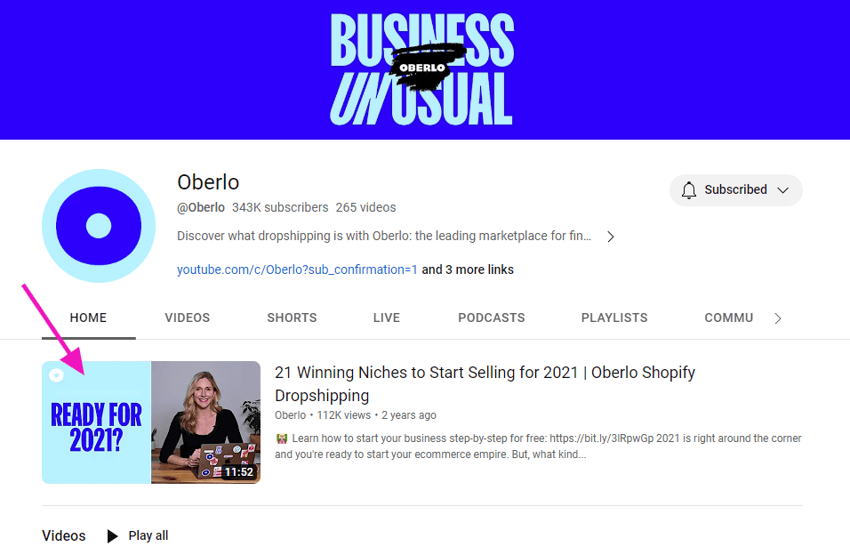 Channel trailer