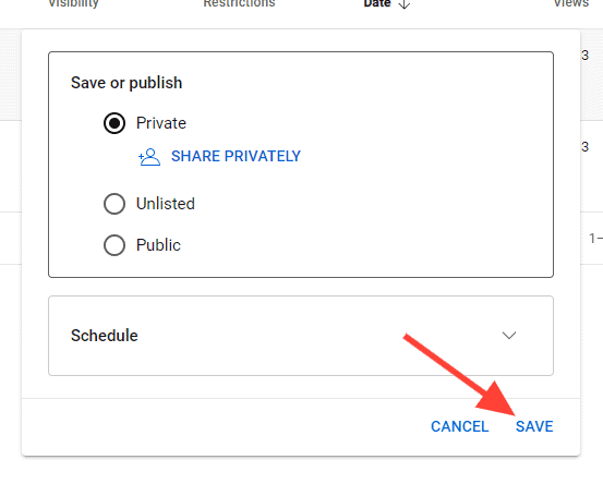 Click "Save"