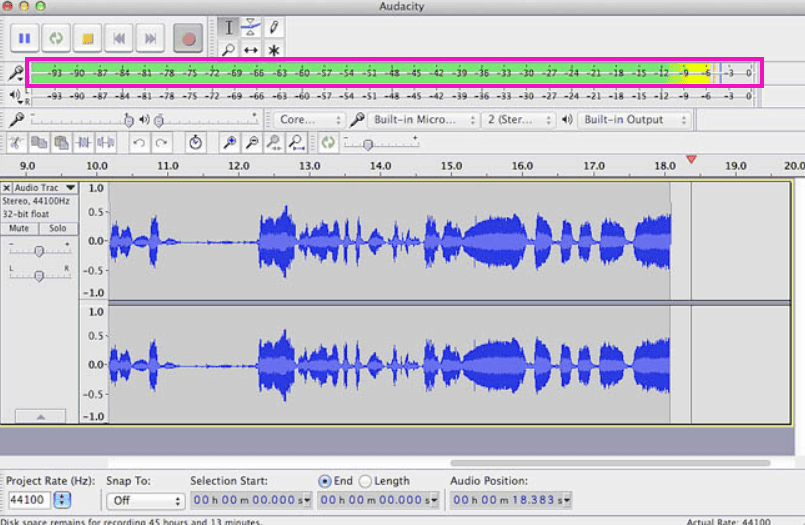 Podcast recording tips: watch your volume levels