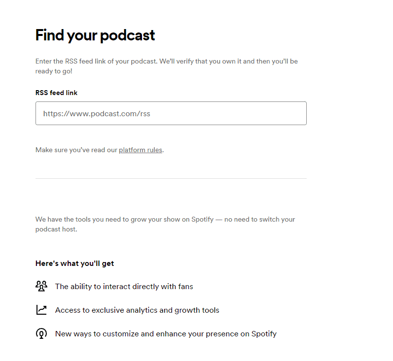 Enter Your RSS Feed URL