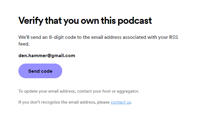 Verify You Own the Podcast